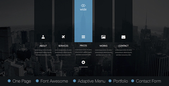 Wide | Adobe Muse Template