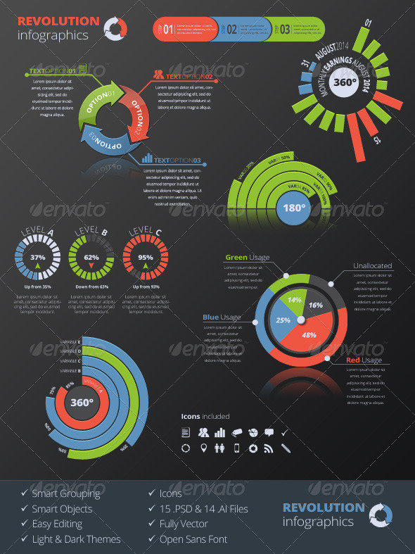 GraphicRiver Revolution Infographics 8505445 GraphicRiver Revolution Infographics 8505445