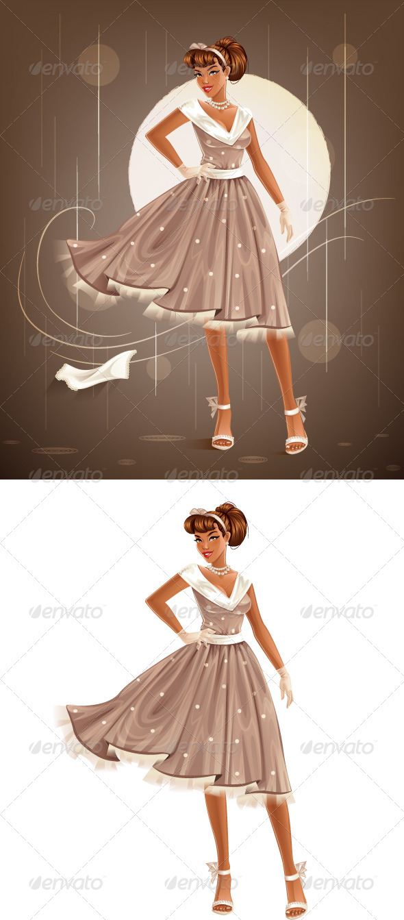 GraphicRiver Retro Dress 8505468 GraphicRiver Retro Dress 8505468