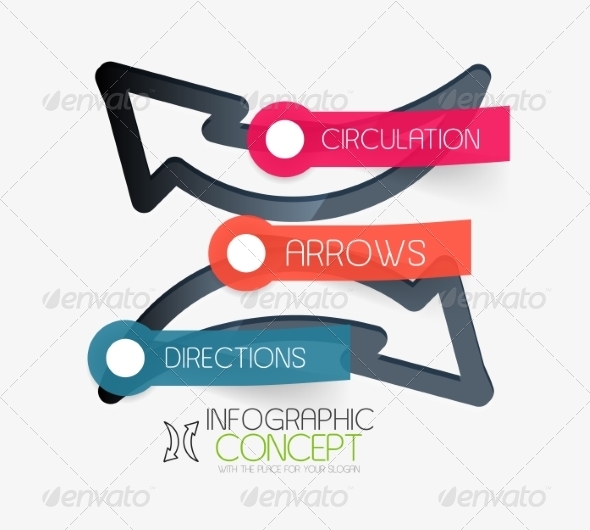 GraphicRiver Vector Circulation Arrows Infographic Concept 8505490 GraphicRiver Vector Circulation Arrows Infographic Concept 8505490