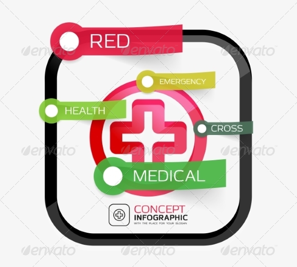 GraphicRiver Vector Medicine Cross Infographic Concept 8505491 GraphicRiver Vector Medicine Cross Infographic Concept 8505491