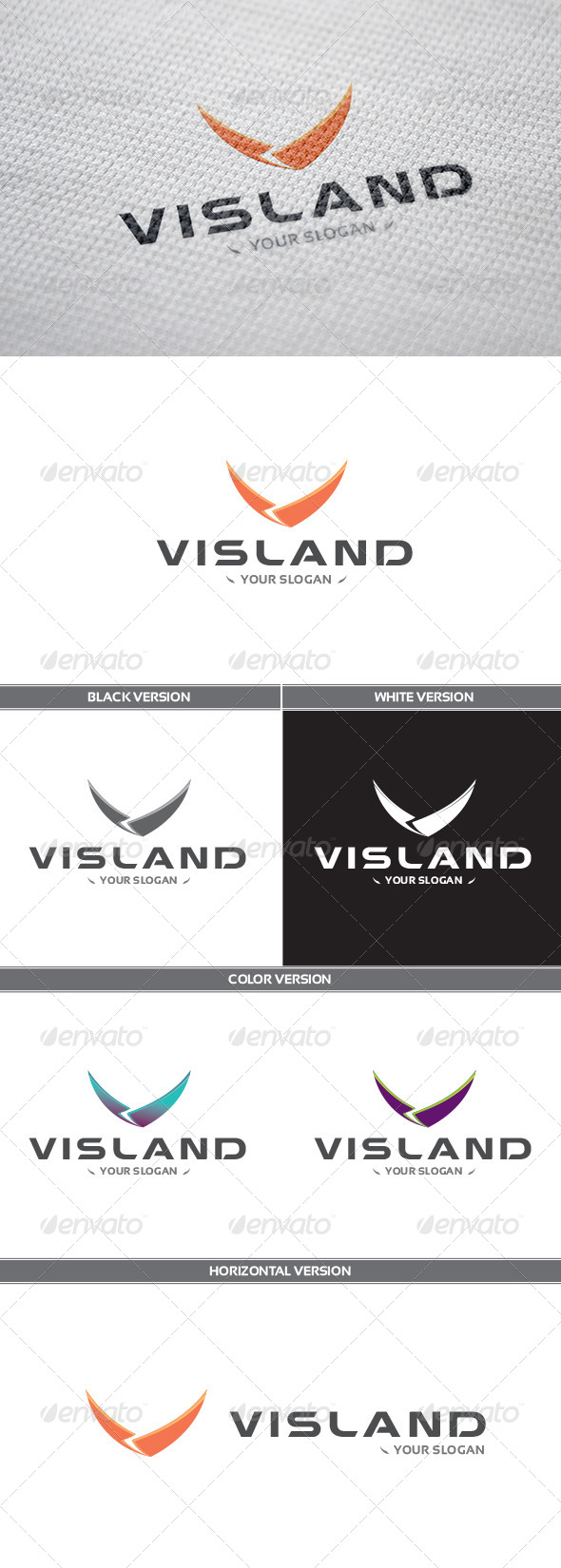 GraphicRiver Visland Logo 8505684 GraphicRiver Visland Logo 8505684