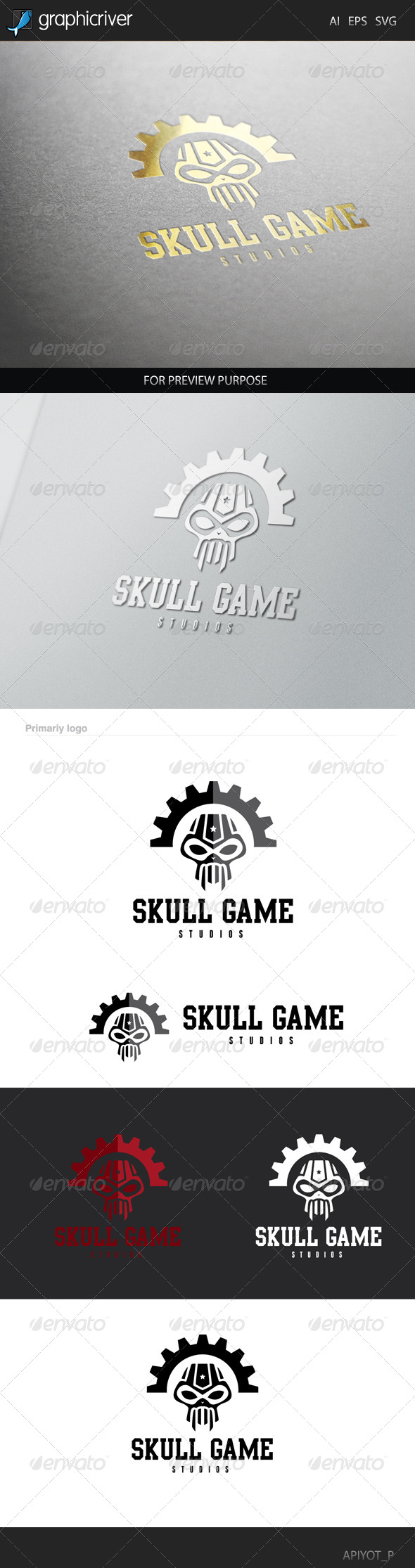 Skull Game Logo