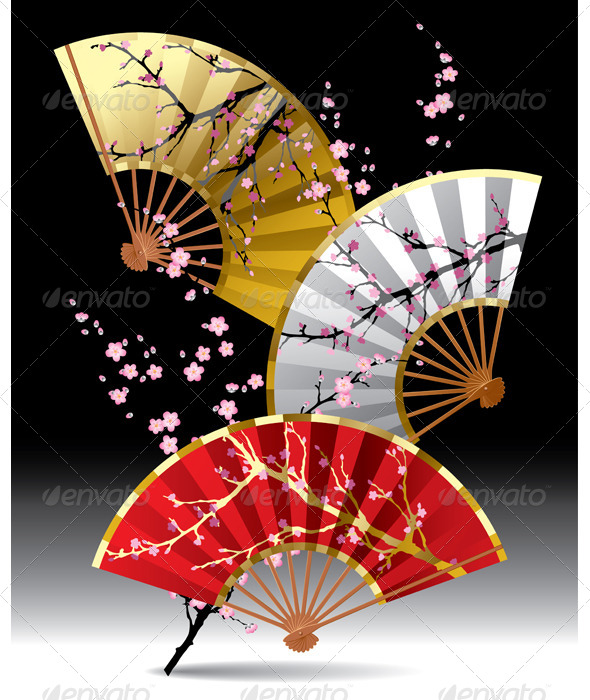 GraphicRiver Japanese Fans 8506125 GraphicRiver Japanese Fans 8506125