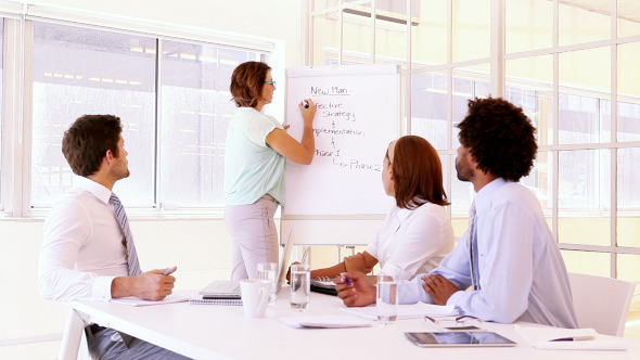 Businesswoman Giving Presentation 1 Businesswoman Giving Presentation 1