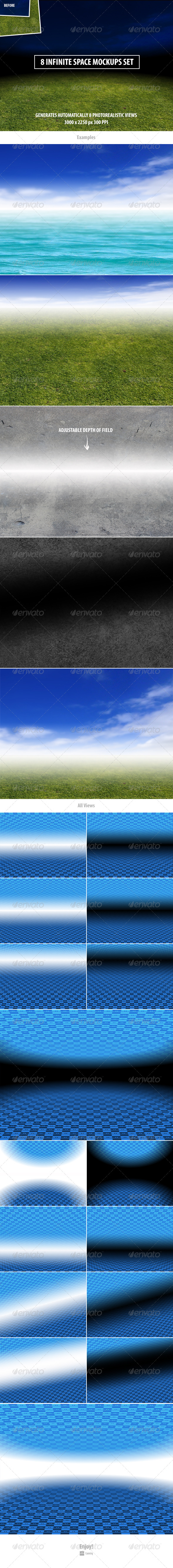 GraphicRiver 8 Infinite Space Mockups Set 8507881 GraphicRiver 8 Infinite Space Mockups Set 8507881