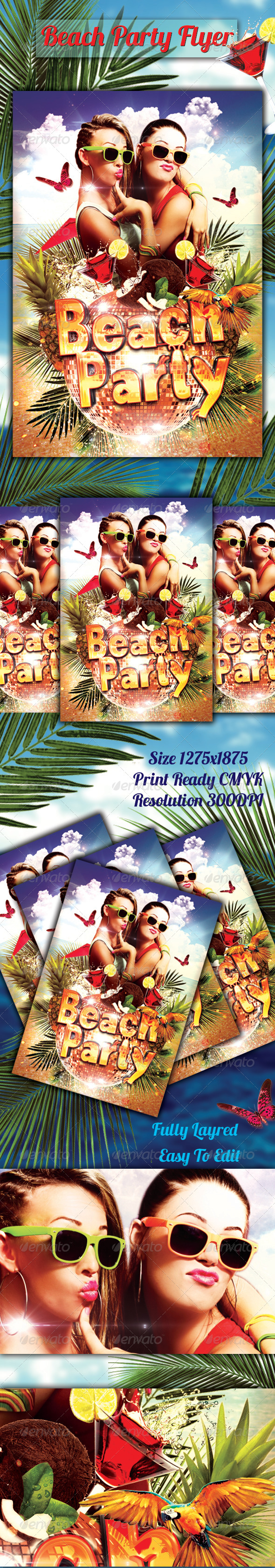 Beach Party Flyer (Flyers)