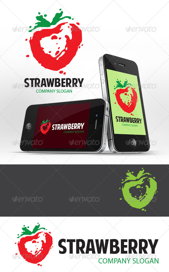 GraphicRiver Strawberry Logo Template 8508536 GraphicRiver Strawberry Logo Template 8508536