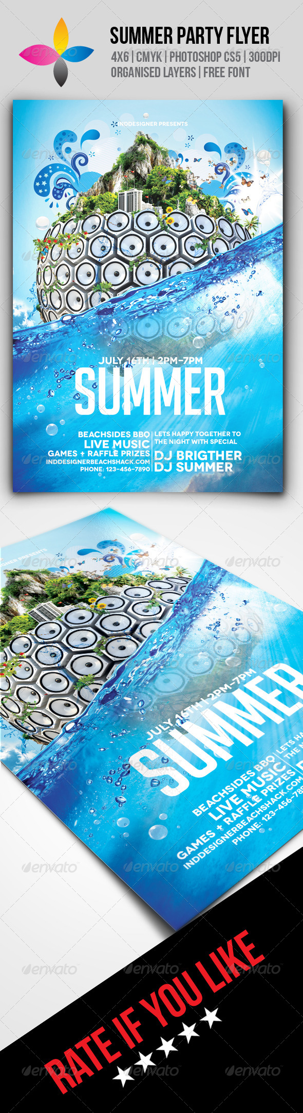 GraphicRiver Summer Party Flyer 8508868 GraphicRiver Summer Party Flyer 8508868