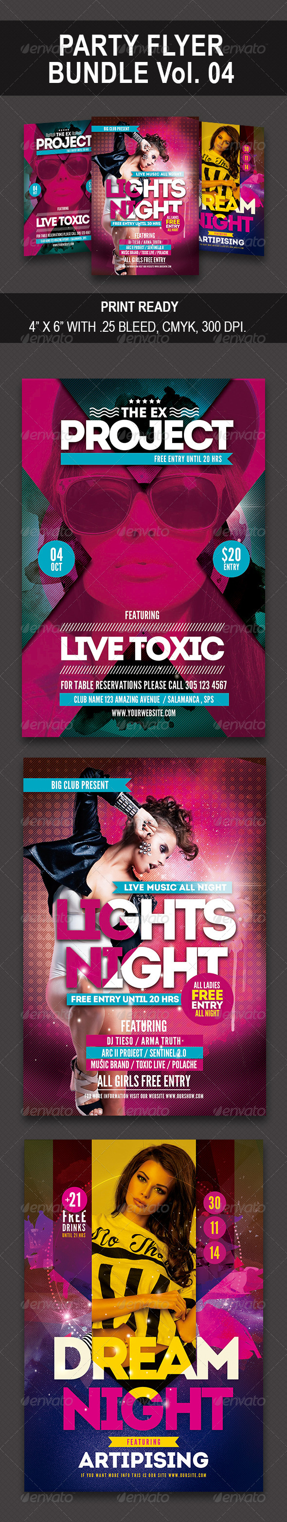 GraphicRiver Party Bundle Flyer Vol 04 8510493 GraphicRiver Party Bundle Flyer Vol 04 8510493