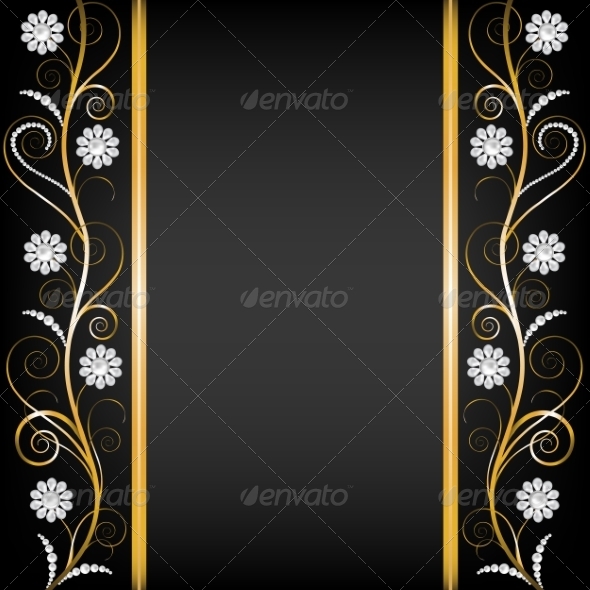 GraphicRiver Border with Pearls 8510825 GraphicRiver Border with Pearls 8510825