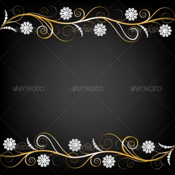 GraphicRiver Border with Pearls 8510834 GraphicRiver Border with Pearls 8510834
