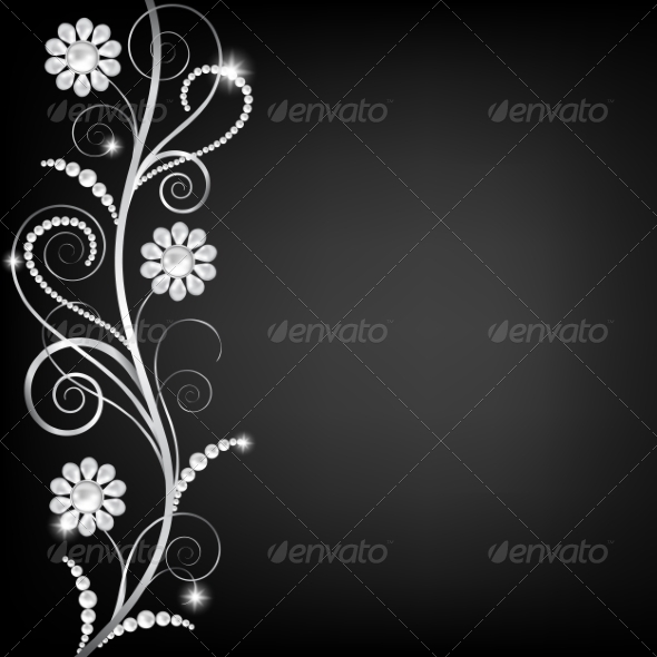 GraphicRiver Border with Pearls 8510837 GraphicRiver Border with Pearls 8510837