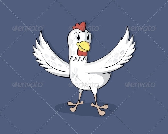 GraphicRiver Happy Cartoon Chicken 8510876 GraphicRiver Happy Cartoon Chicken 8510876