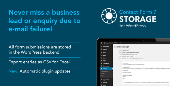 Storage for Contact Form 7 Storage for Contact Form 7