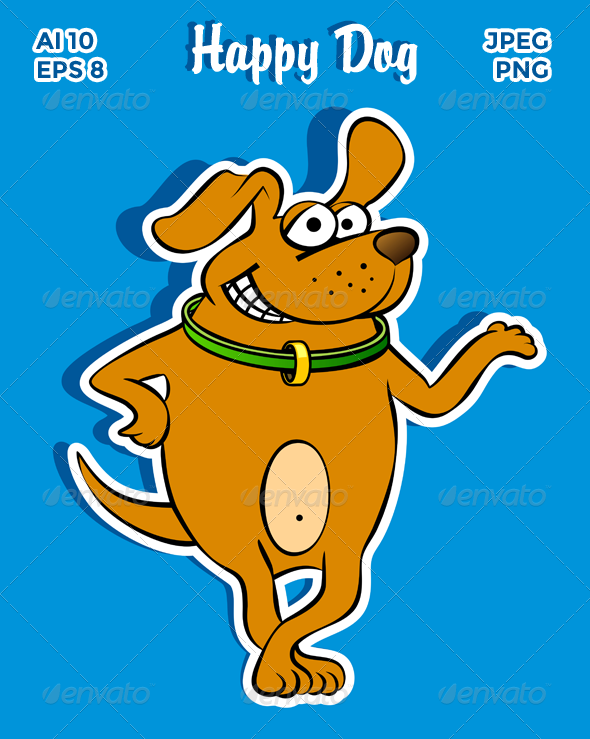 GraphicRiver Happy Dog 8513377 GraphicRiver Happy Dog 8513377