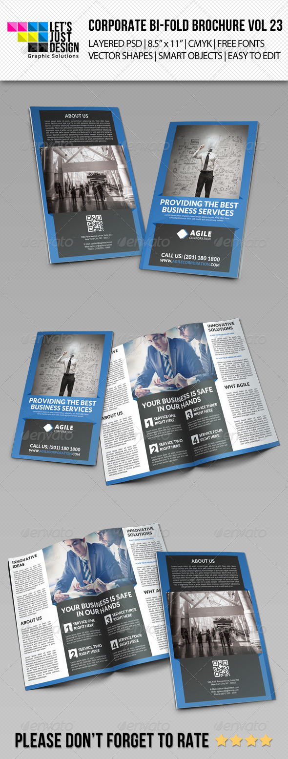 GraphicRiver Creative Corporate Bi-Fold Brochure Vol 23 8513566 GraphicRiver Creative Corporate Bi-Fold Brochure Vol 23 8513566