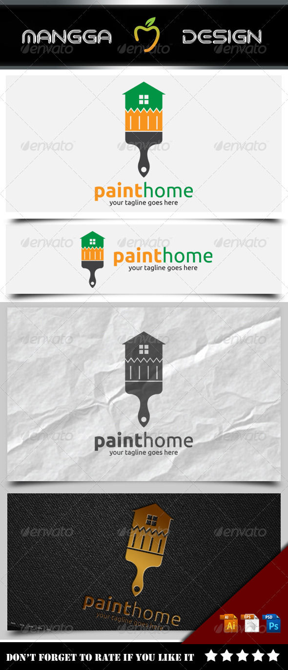 GraphicRiver Paint Home Logo 8514153 GraphicRiver Paint Home Logo 8514153