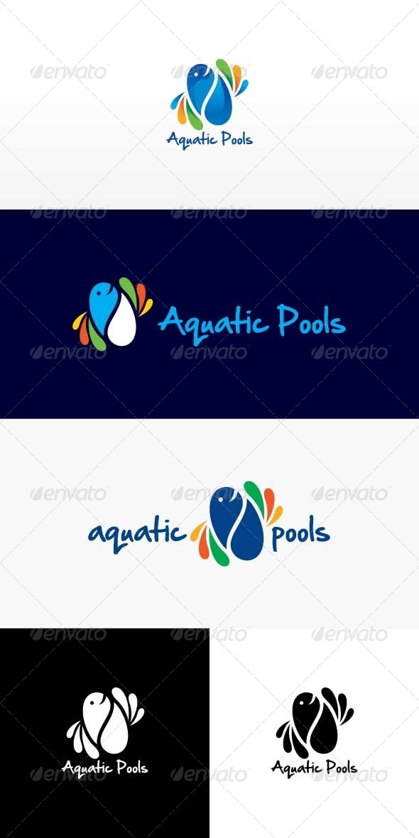 GraphicRiver Aquatic Pools Stock Logo Template 8514455 GraphicRiver Aquatic Pools Stock Logo Template 8514455