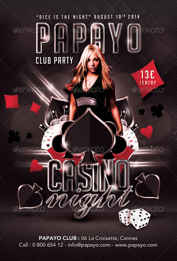 GraphicRiver Dice Is Casino Night Club Party 8510969 GraphicRiver Dice Is Casino Night Club Party 8510969