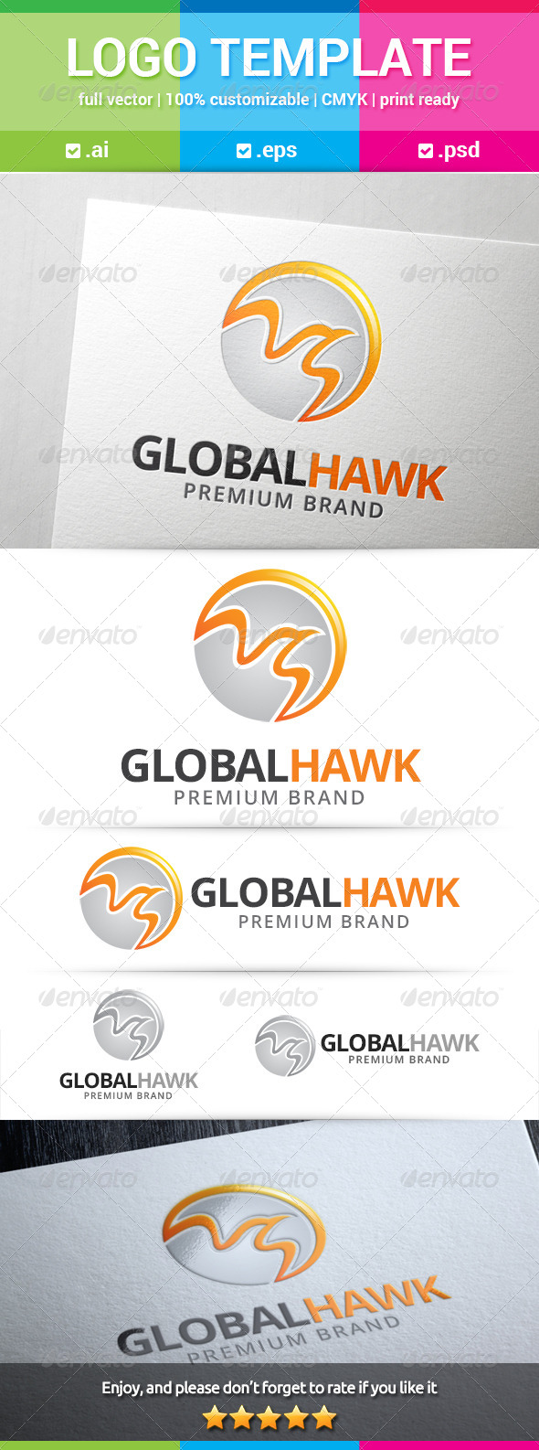 GraphicRiver Global Hawk Logo 8514456 GraphicRiver Global Hawk Logo 8514456