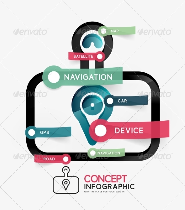 GraphicRiver GPS Navigator Infographic Concept 8514803 GraphicRiver GPS Navigator Infographic Concept 8514803