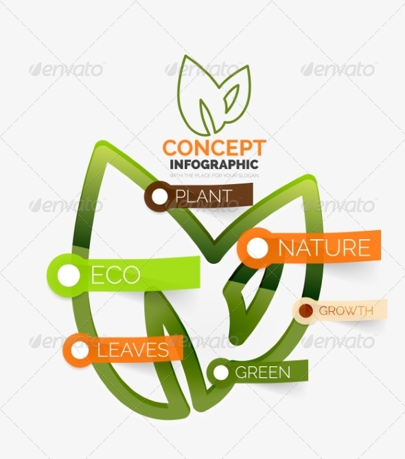 GraphicRiver Eco Leaves Infographic Concept 8514804 GraphicRiver Eco Leaves Infographic Concept 8514804