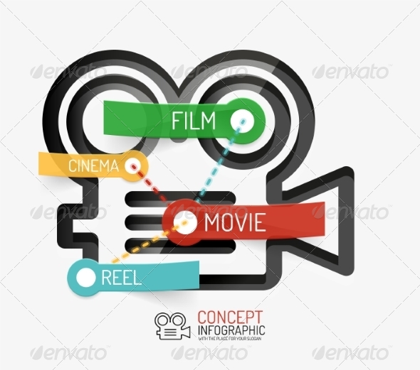 GraphicRiver Cinema and Movie Infographic Concept 8514814 GraphicRiver Cinema and Movie Infographic Concept 8514814