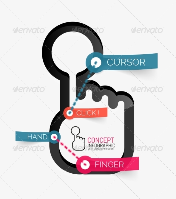 GraphicRiver Hand Click Infographic 8514820 GraphicRiver Hand Click Infographic 8514820