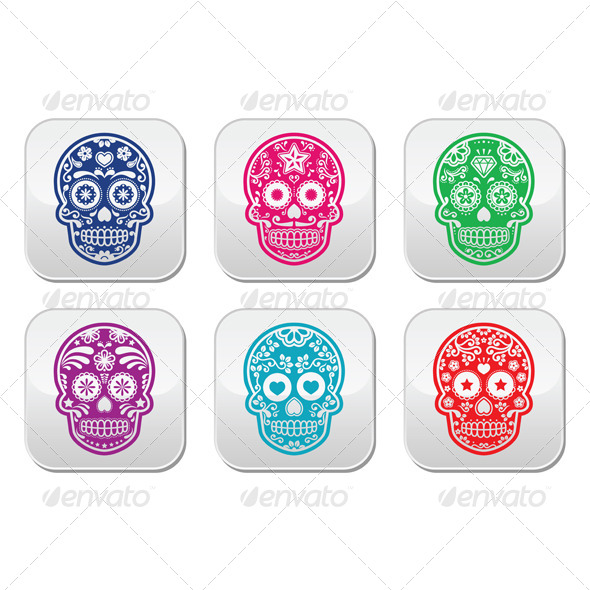 GraphicRiver Mexican Sugar Skull 8515193 GraphicRiver Mexican Sugar Skull 8515193