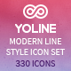 Modern Line Style Icon Set