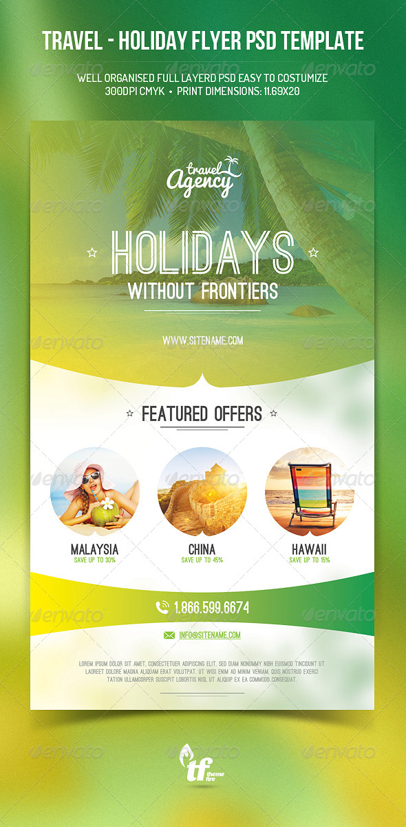 GraphicRiver Travel Holiday Flyer PSD Template 8515719 GraphicRiver Travel Holiday Flyer PSD Template 8515719