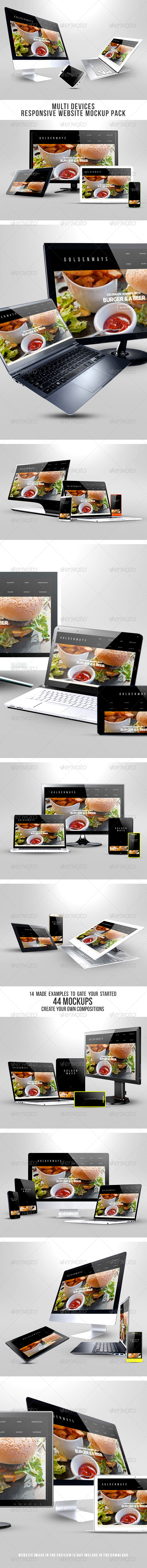 GraphicRiver Multi Devices Responsive Website Mockup Pack 8516036 GraphicRiver Multi Devices Responsive Website Mockup Pack 8516036
