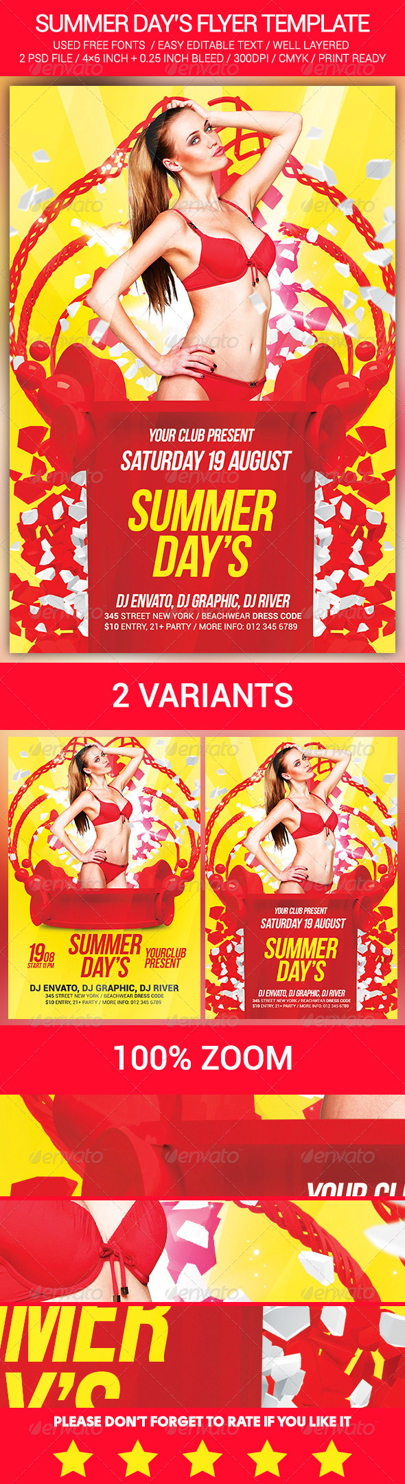 GraphicRiver Summer Day s Flyer Template 8516469 GraphicRiver Summer Day s Flyer Template 8516469