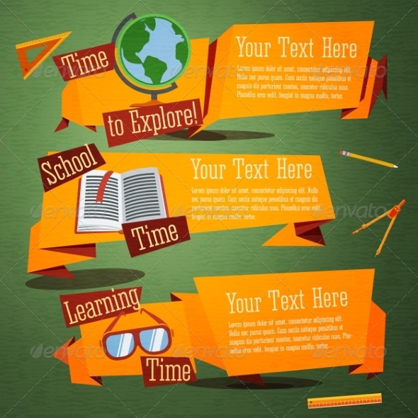 GraphicRiver Back to School Banners 8516680 GraphicRiver Back to School Banners 8516680