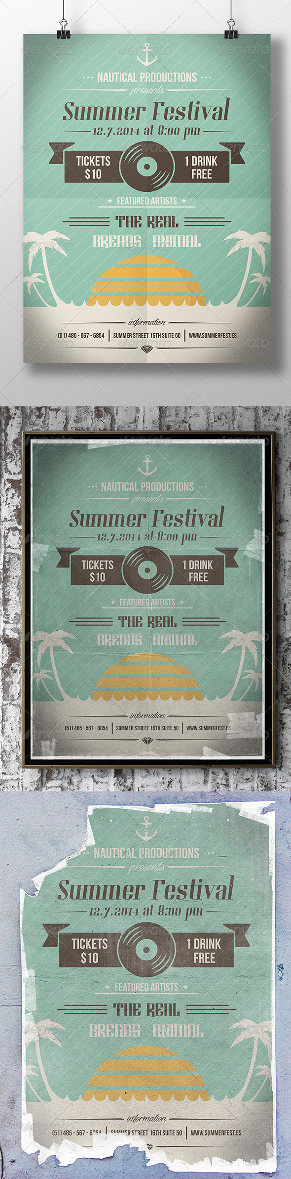 Summer Beach Party Flyer (Clubs & Parties)