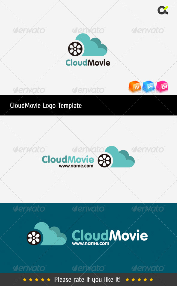 GraphicRiver CloudMovie Logo Template 8516801 GraphicRiver CloudMovie Logo Template 8516801