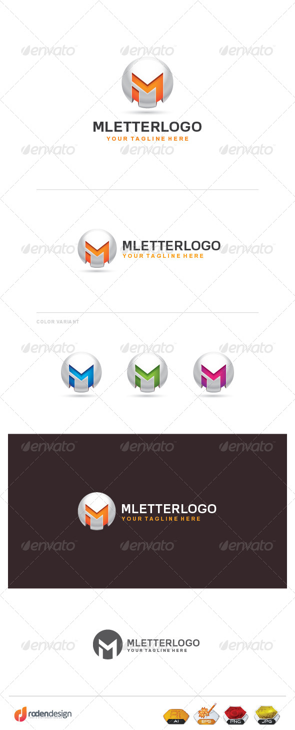 GraphicRiver M Letter Logo 8514998 GraphicRiver M Letter Logo 8514998
