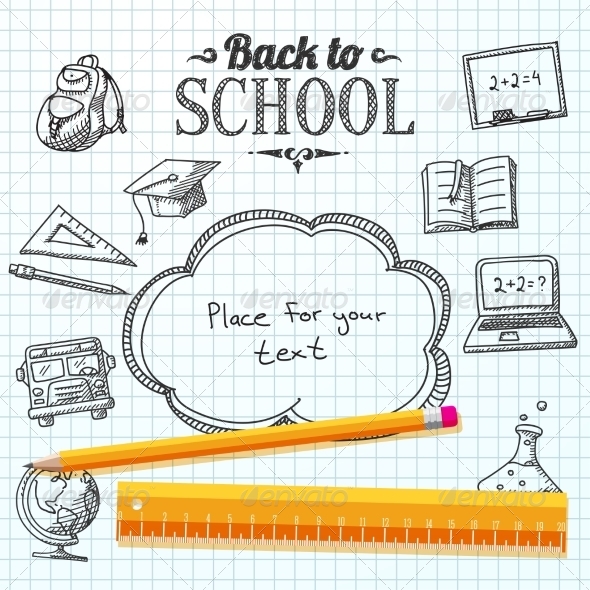 GraphicRiver Back to School Paper 8517039 GraphicRiver Back to School Paper 8517039