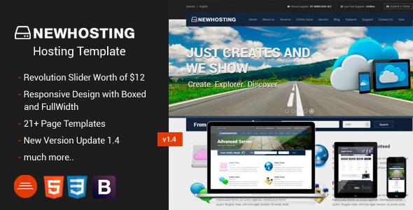 NewHosting - Responsive Hosting Css3/Html5 Theme