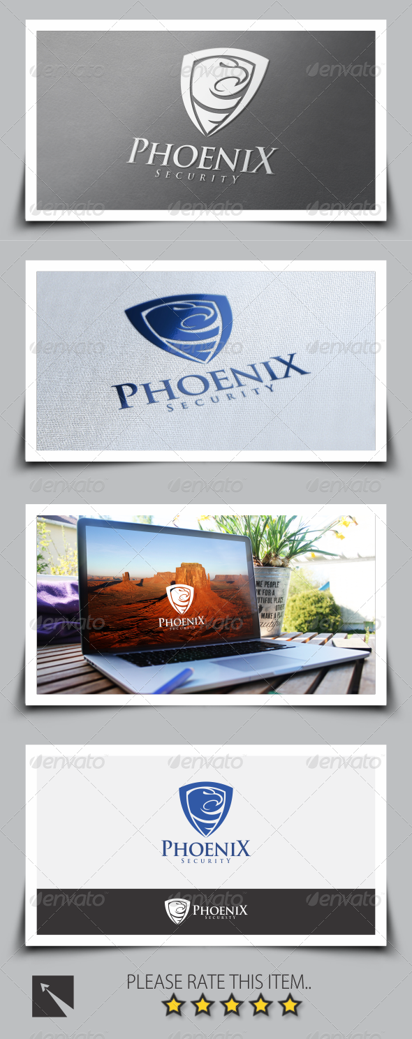 GraphicRiver Phoenix Security Logo Template 8517050 GraphicRiver Phoenix Security Logo Template 8517050