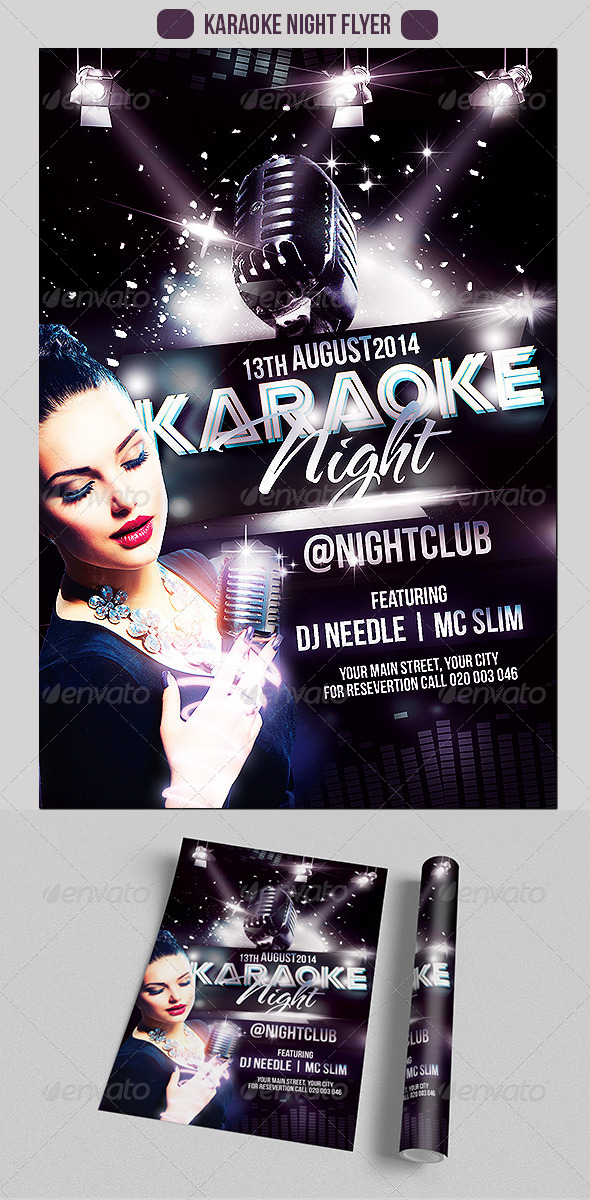 GraphicRiver Karaoke Night 8516311 GraphicRiver Karaoke Night 8516311
