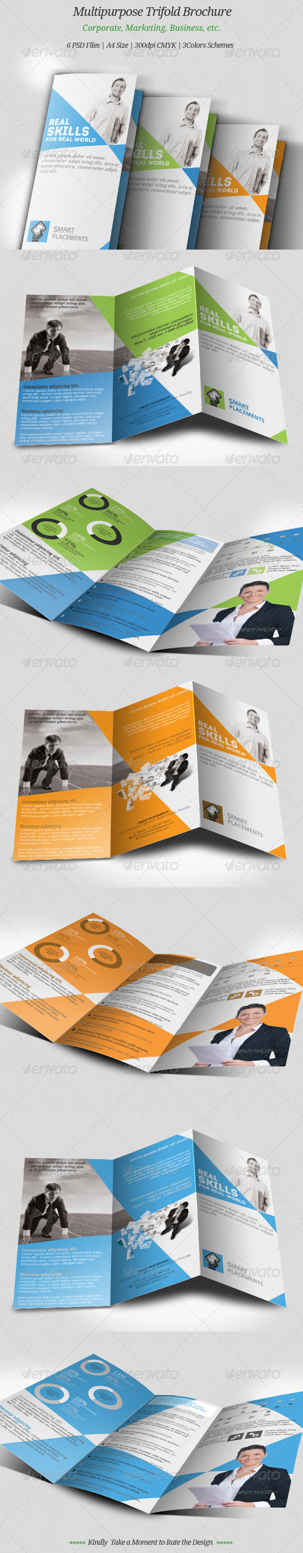 GraphicRiver Multipurpose Trifold Brochure 8502931 GraphicRiver Multipurpose Trifold Brochure 8502931