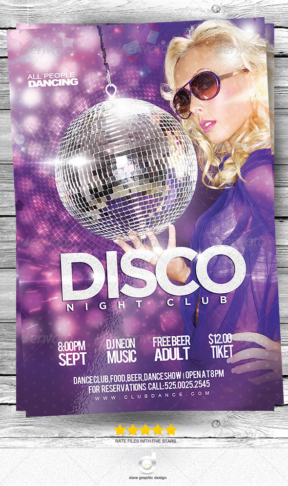 Flyer Disco Club Night Party (Clubs & Parties)