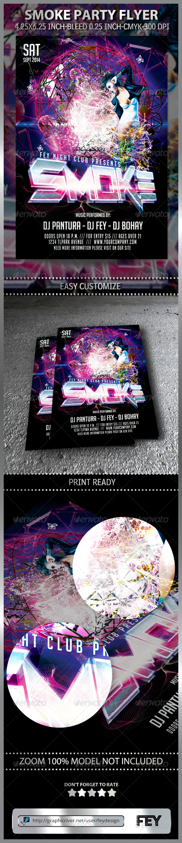 Smoke Party Flyer (Events)