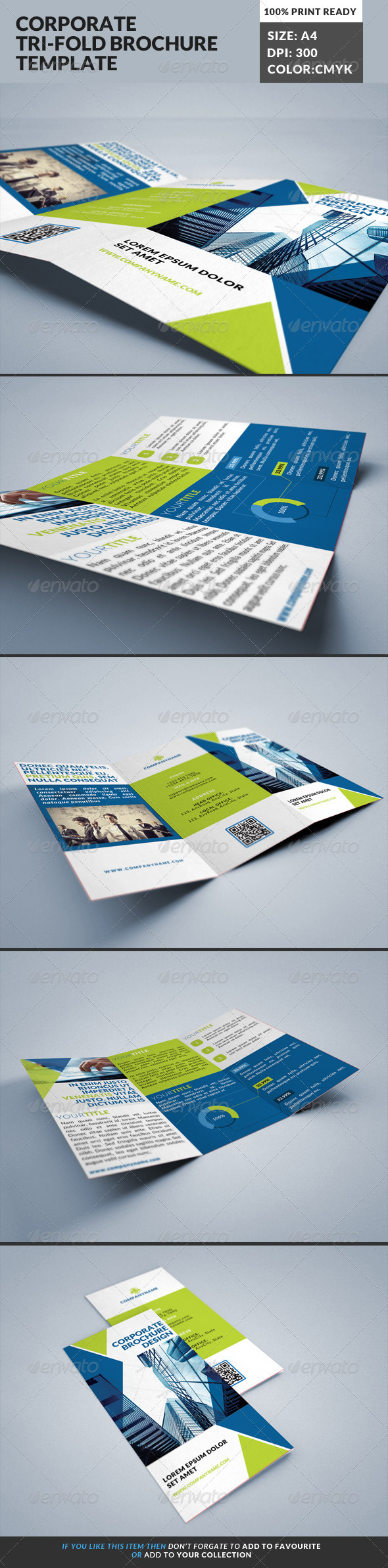 Corporate Tri-Fold Brochures Template 19 (Corporate)