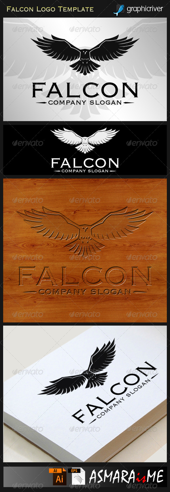 GraphicRiver Falcon Bird Logo 8409682 GraphicRiver Falcon Bird Logo 8409682