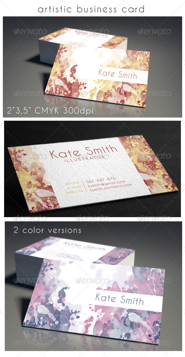 GraphicRiver Colorful Business Card 8518445 GraphicRiver Colorful Business Card 8518445
