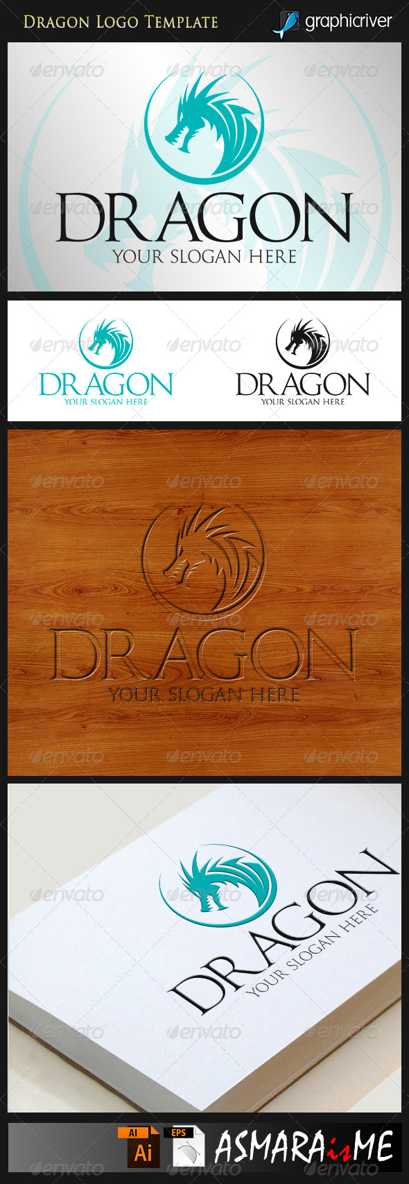 GraphicRiver Dragon Head Logo 8518762 GraphicRiver Dragon Head Logo 8518762