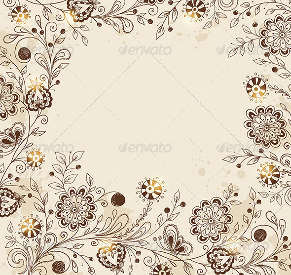 GraphicRiver Background with Flowers 8518806 GraphicRiver Background with Flowers 8518806
